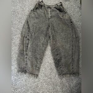 Free People High Roll on Barrel Pants